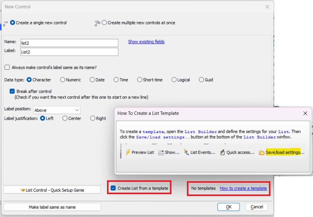 No Template - Help Dialog (informational only, no clickable actions)